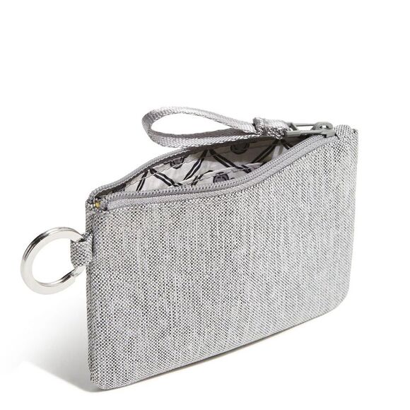 New! Vera Bradley Medium Heather Gray Ultralight Zipper ID Case - Picture 2 of 2